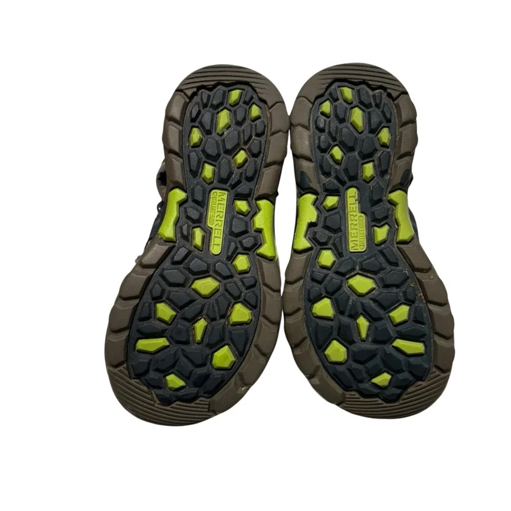 Merrell Hydro Hiker Kids Blue Size 11 Waterproof Shoe Sandals Outdoor Blue Green